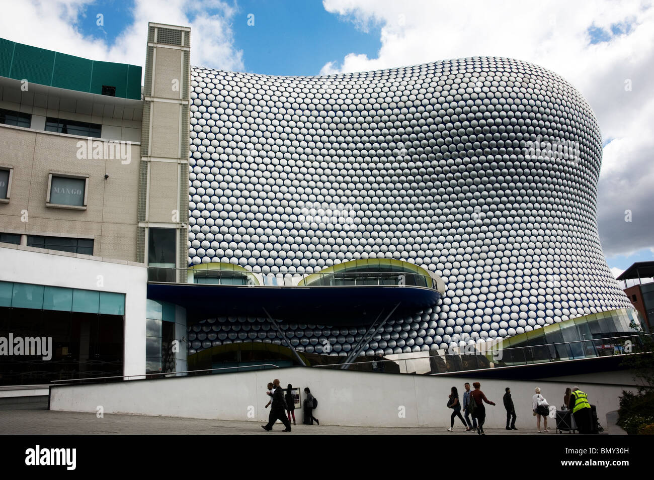 Sainsbury`s building on St.Martin`s square, Birmingham is a dramatic